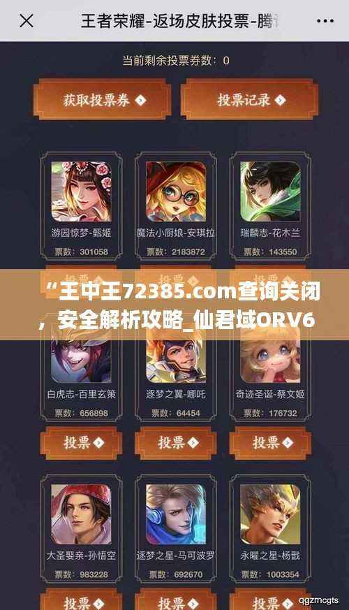 “王中王72385.com查询关闭,安全解析攻略_仙君域ORV66.37”